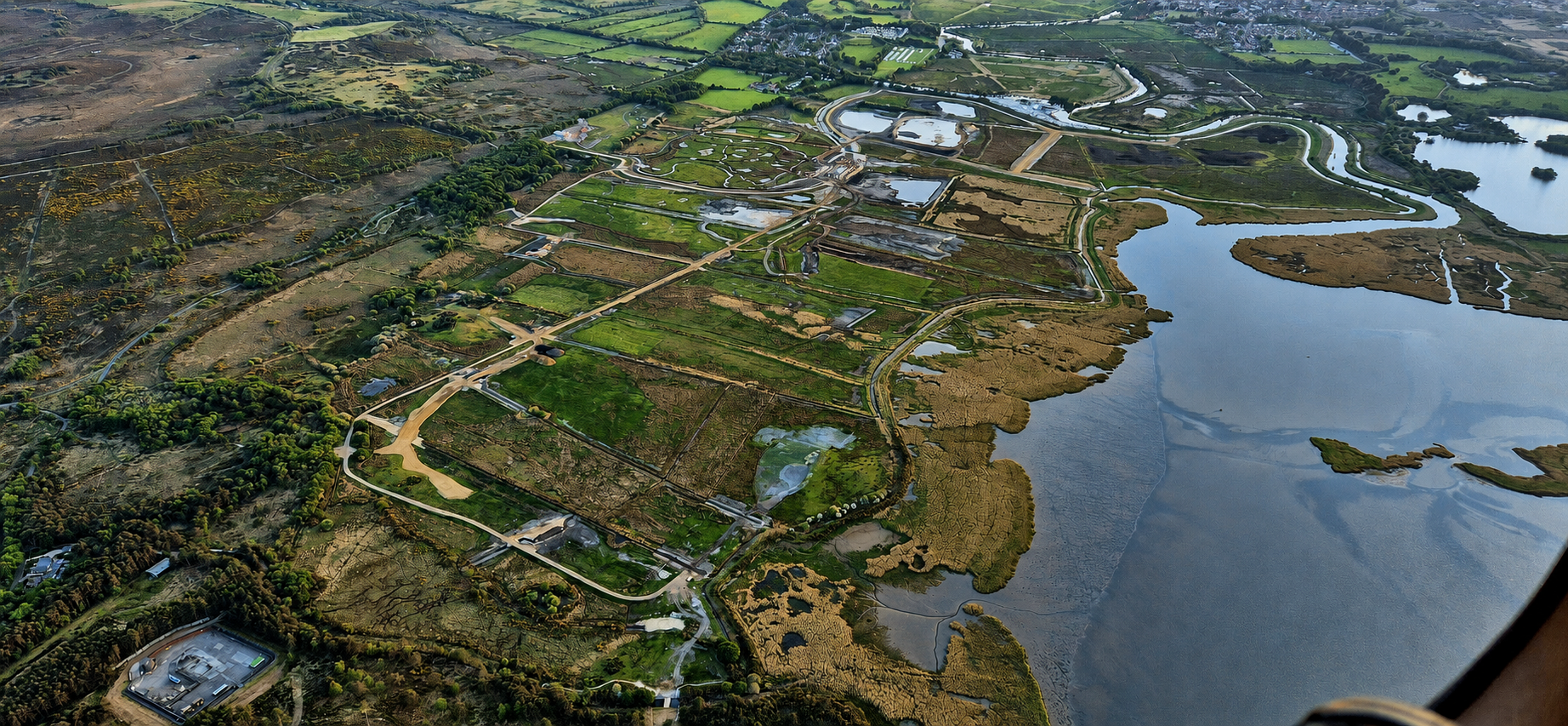 Infrastructure project from the air
