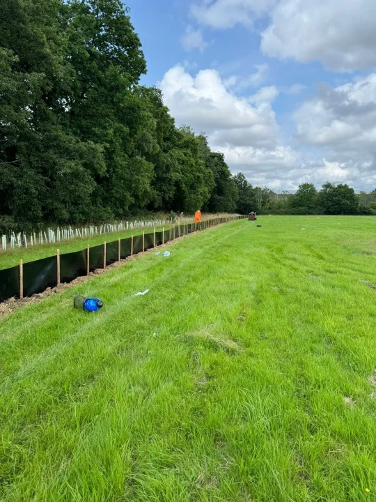 Mitigation Newt Fencing