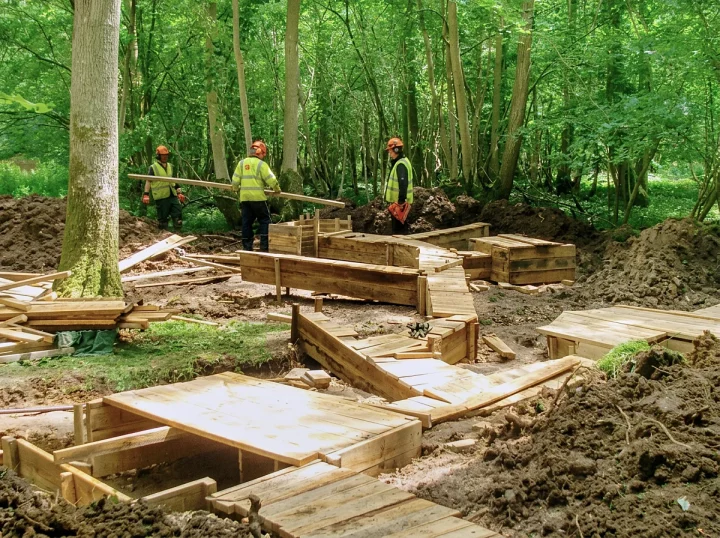 Green Oak badger sett mitigation