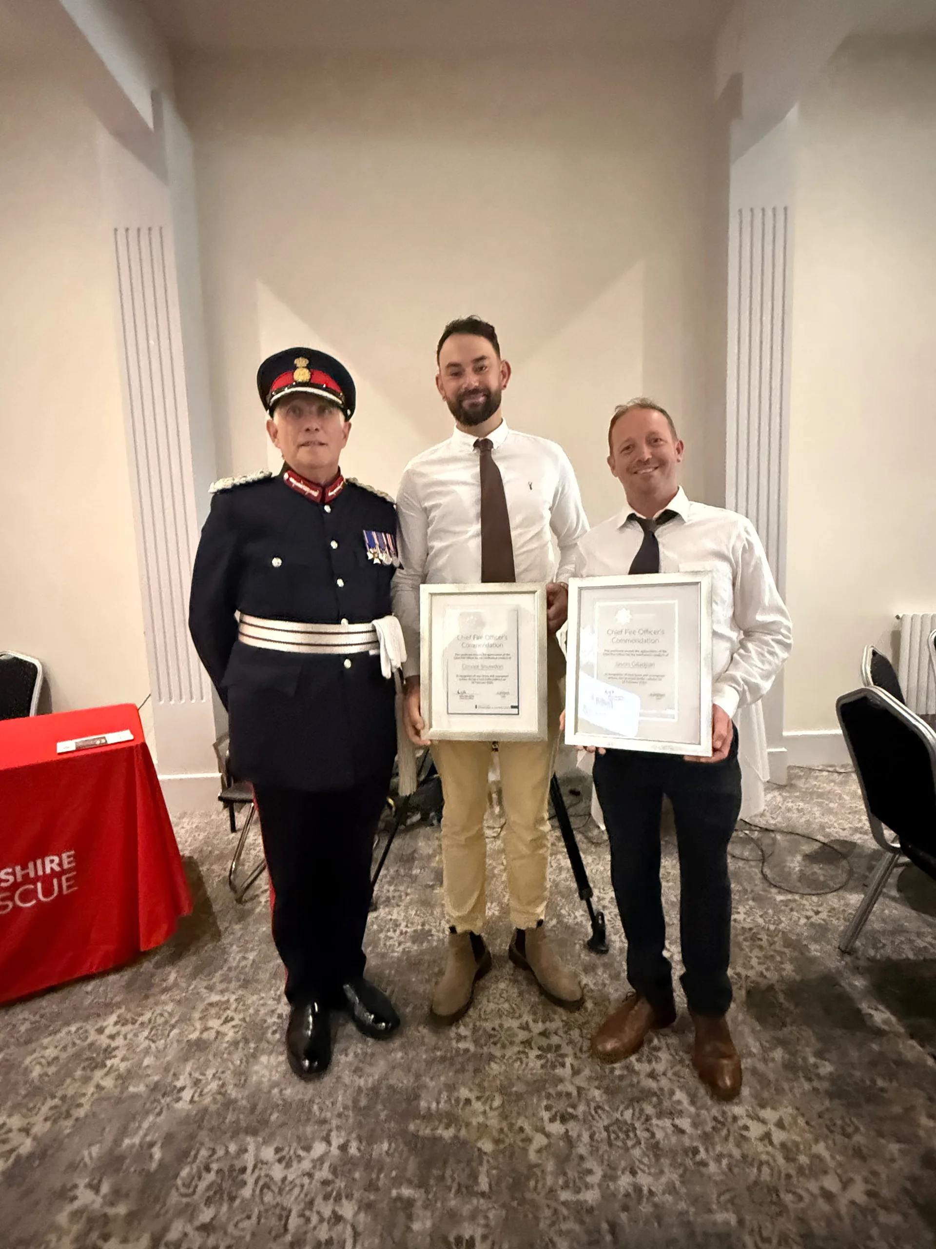 The Lord-Lieutenant of Dorset Michael Dooley LVO FRCOH Hon. DSc, Connor Snowdon, Jason Giladjian